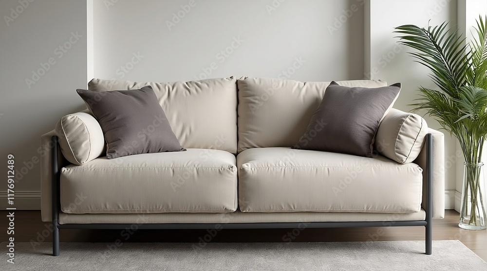Sofa and Pillows Stock Photo Sofa and Pillows Stock Photo