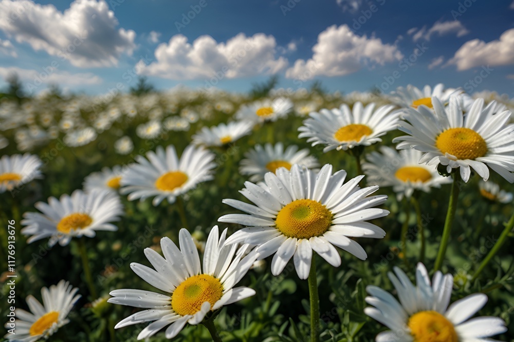 Fototapeta premium white daisies