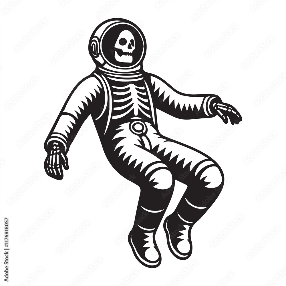 Astronaut skeleton illustration Vector, Spaceman Man skull clipart Design
Astronaut skeleton illustration Vector, Spaceman Man skull clipart Design