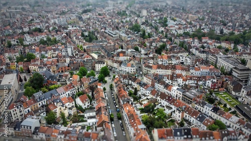 Foto Vue aérienne panoramique de la ville de Bruxelles, capitale, Belgique, Europe