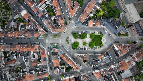 Vue aérienne panoramique de la ville de Bruxelles, capitale, Belgique, Europe
