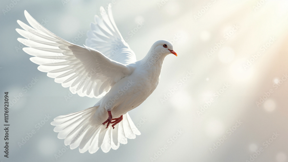 Graceful White Dove in Flight: Symbol of Peace for Marketing, Weddings, and Spiritual Content (139 characters) Graceful White Dove in Flight: Symbol of Peace for Marketing, Weddings, and Spiritual Content (139 characters)