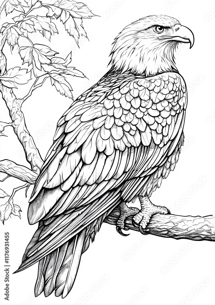 Fototapeta premium Eagles Coloring Pages