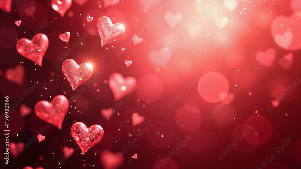 Cascading Red Love Hearts on White Background: Versatile Romantic Design for Valentine's Day, Weddings, and Love-Themed Projects Cascading Red Love Hearts on White Background: Versatile Romantic Design for Valentine's Day, Weddings, and Love-Themed Projects