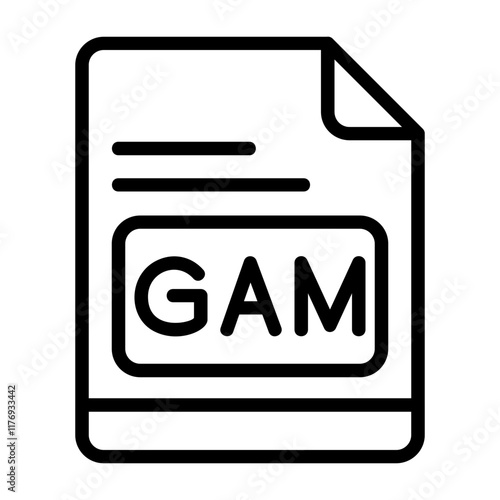Bilde på lerret GAM Icon