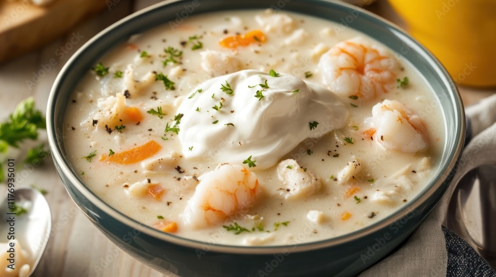 Creamy Seafood Chowder: A Delicious Bowl of Comfort Food Creamy Seafood Chowder: A Delicious Bowl of Comfort Food
