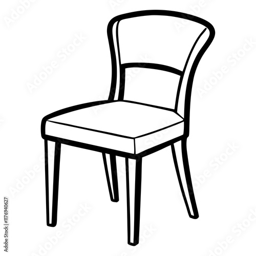 Wallpaper Mural chair isolated on white Torontodigital.ca