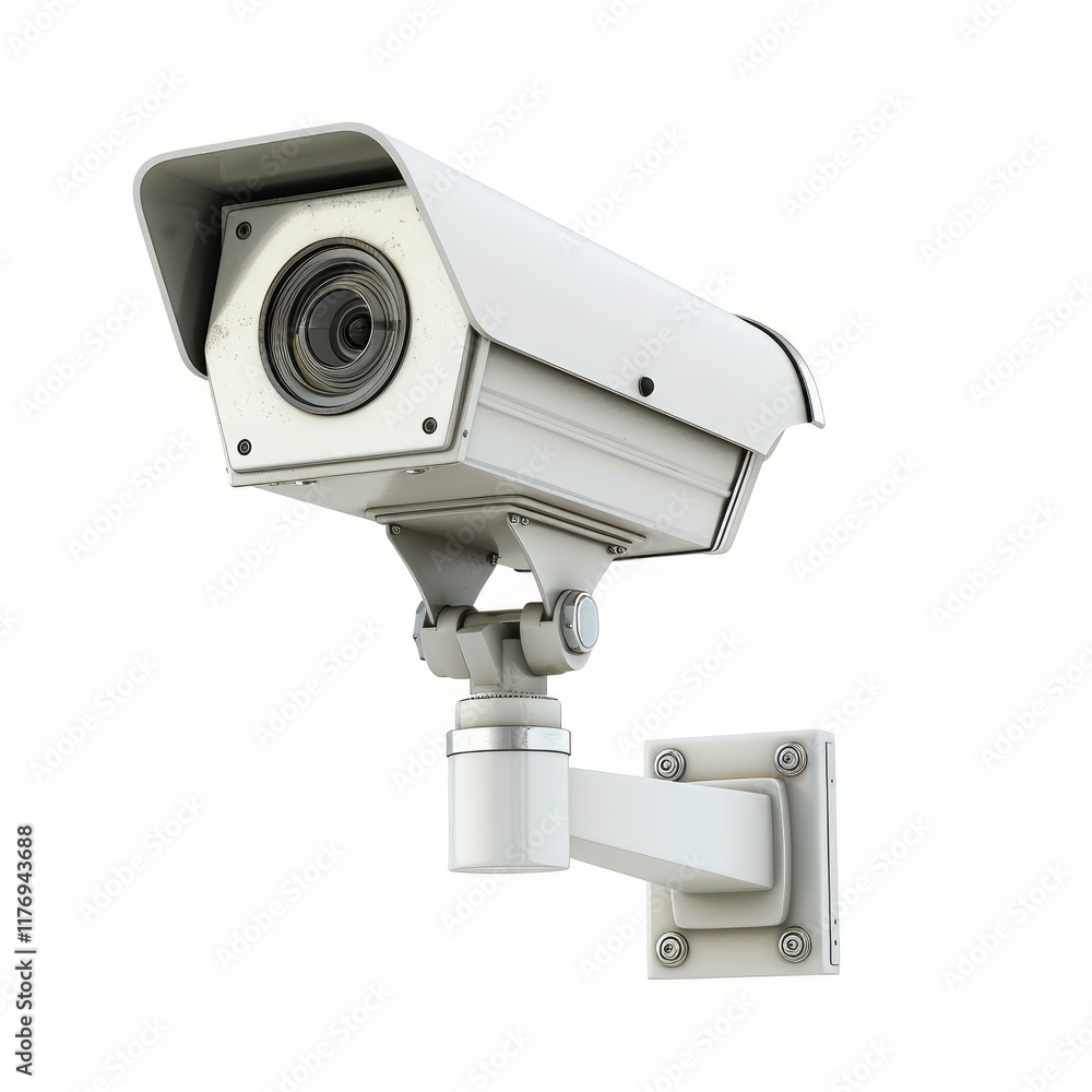 Modern security camera providing surveillance, ensuring safety and monitoring activities Modern security camera providing surveillance, ensuring safety and monitoring activities