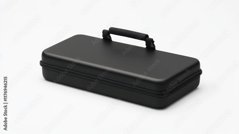 Sleek Black Hard Case: Protective Travel Case for Electronics or Valuables Sleek Black Hard Case: Protective Travel Case for Electronics or Valuables