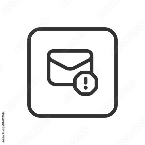 Mail, Email, Letter, Spam. Emails icons. Modern, simple flat vector illustration for web site or mobile app