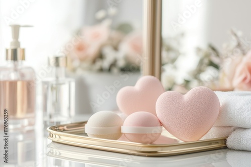 Serene Valentine s Spa Retreat with Heart shaped Bath Essentials photo