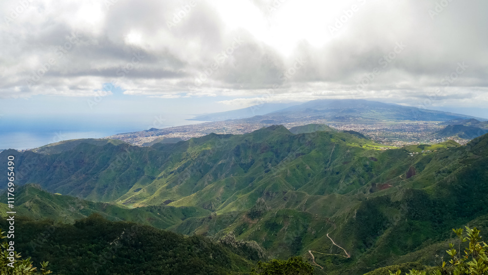 Fototapeta premium point de vue belvédère de montagne, Ténérife, Espagne 