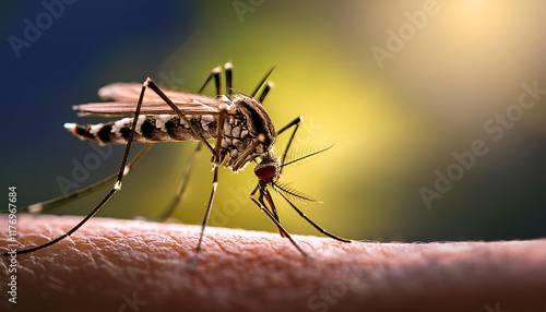 Wallpaper Mural Close-Up of a Mosquito Torontodigital.ca