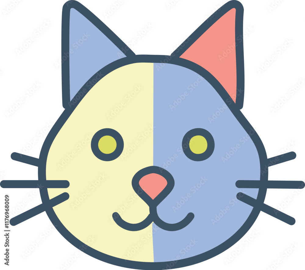 Obraz premium cat head icon