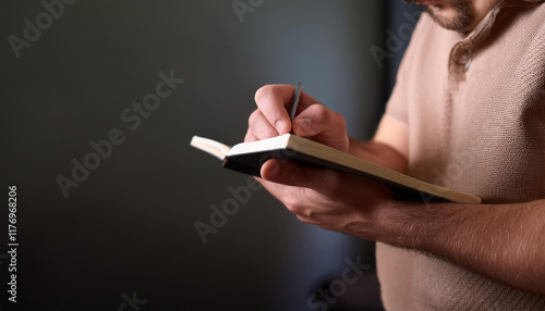 Close-Up of a Person in a Specific Position on a Map photo