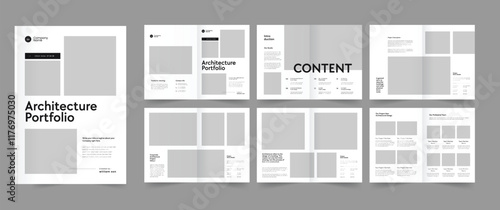 Architecture Portfolio, Photography Album, Pamphlet Portfolio, Architect Portfolio Design