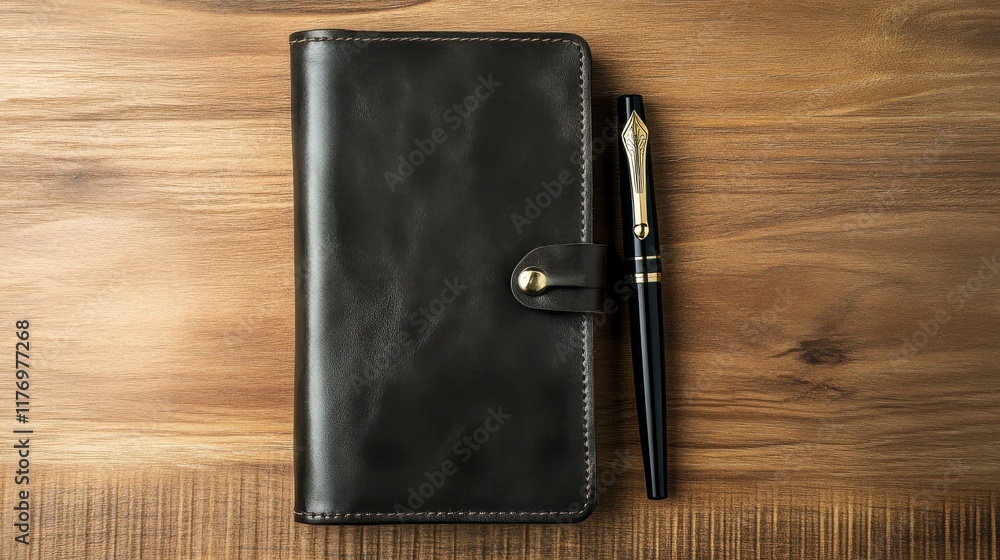 Dark Brown Leather Portfolio and Pen Set: A Timeless Business Accessory Dark Brown Leather Portfolio and Pen Set: A Timeless Business Accessory