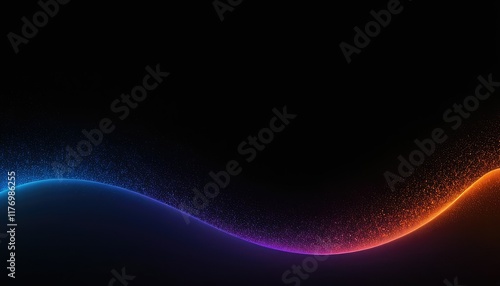 Abstract wave motion pattern on dark blue background wallpaper for digital technology AI Generated
6