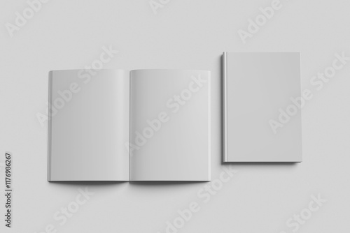 Blank Book Mockup