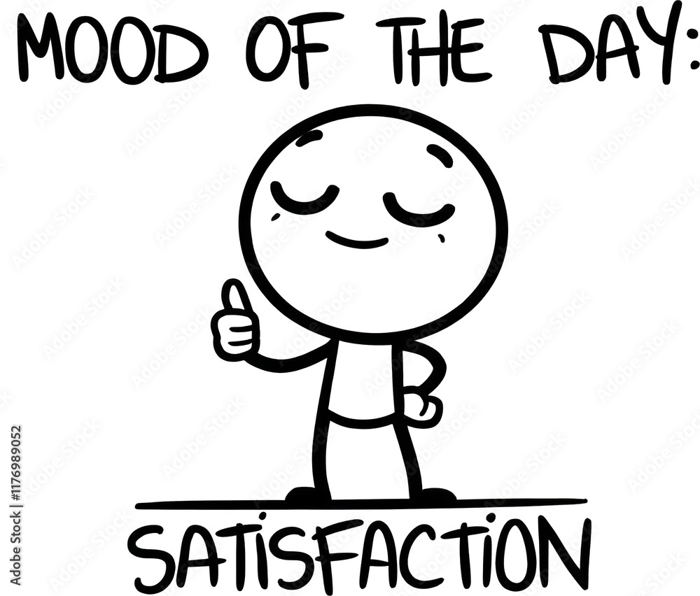 Mood of the Day Stickman Clipart Vector Illustration Mood of the Day Stickman Clipart Vector Illustration