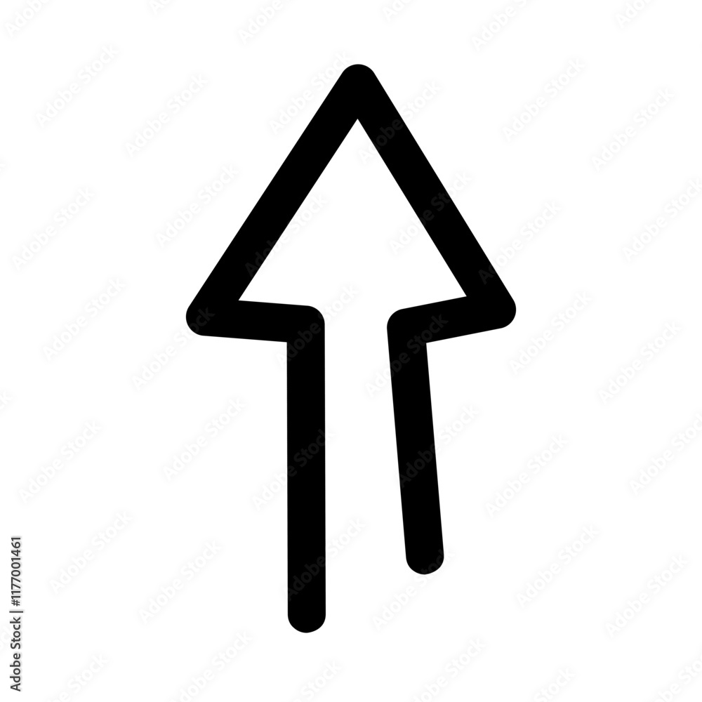 icon Arrow sign hand drawn doodle black outline, icon Arrow sign hand drawn doodle black outline,