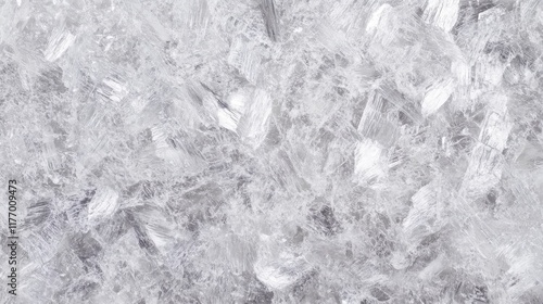 Stunning Ice Crystals: A Detailed Close-up of Frozen Water
