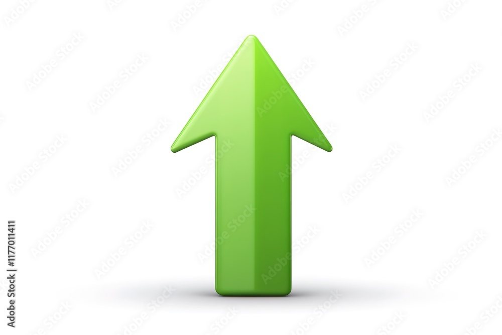UP green 3d arrow. Shiny web icon. illustration isolated on white background. Raster version
UP green 3d arrow. Shiny web icon. illustration isolated on white background. Raster version