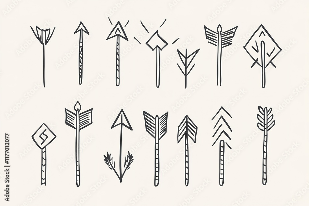 Abstract Arrows in Hand-Drawn Illustration Style
Abstract Arrows in Hand-Drawn Illustration Style