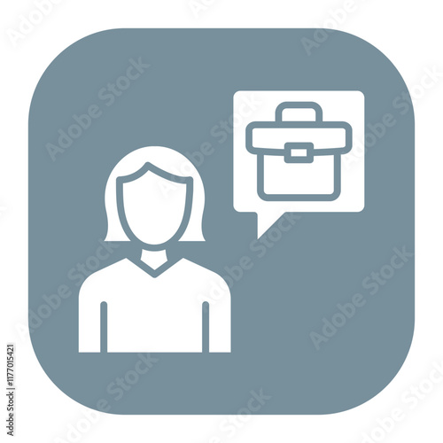 Job Candidate Female Icon
