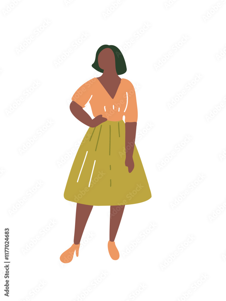 confident stylish woman on white background confident stylish woman on white background