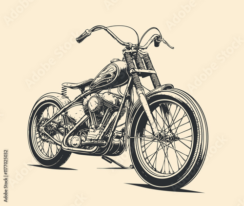 design for classic motorcycle Vector illustration