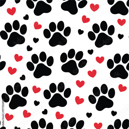 seamless pattern with cats