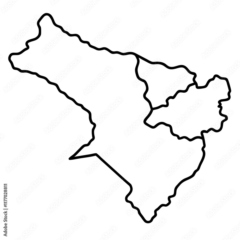 Obraz premium Abstract Map Line Patterns for Vector Art