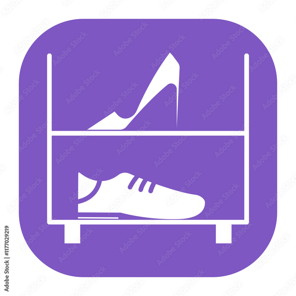 Fototapeta premium Shoe Shelves Icon