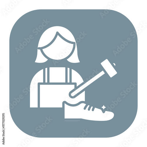 Shoe Maker Lady Icon