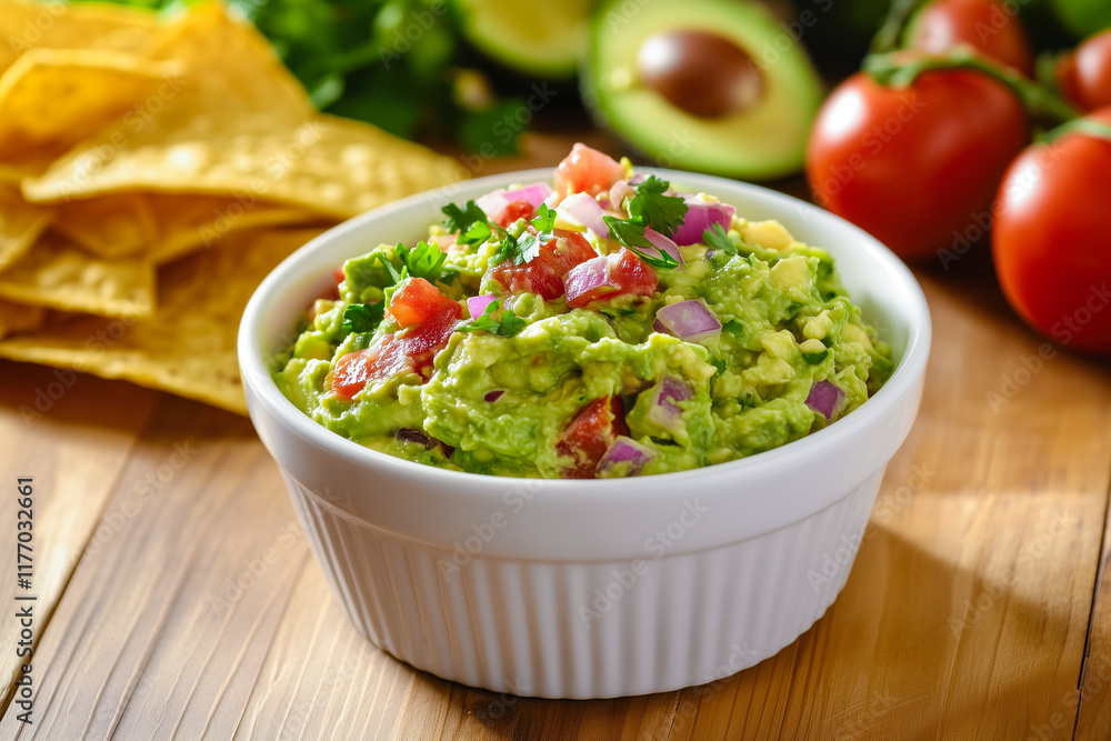 Guacamole spread containing tomatoes and onions Guacamole spread containing tomatoes and onions