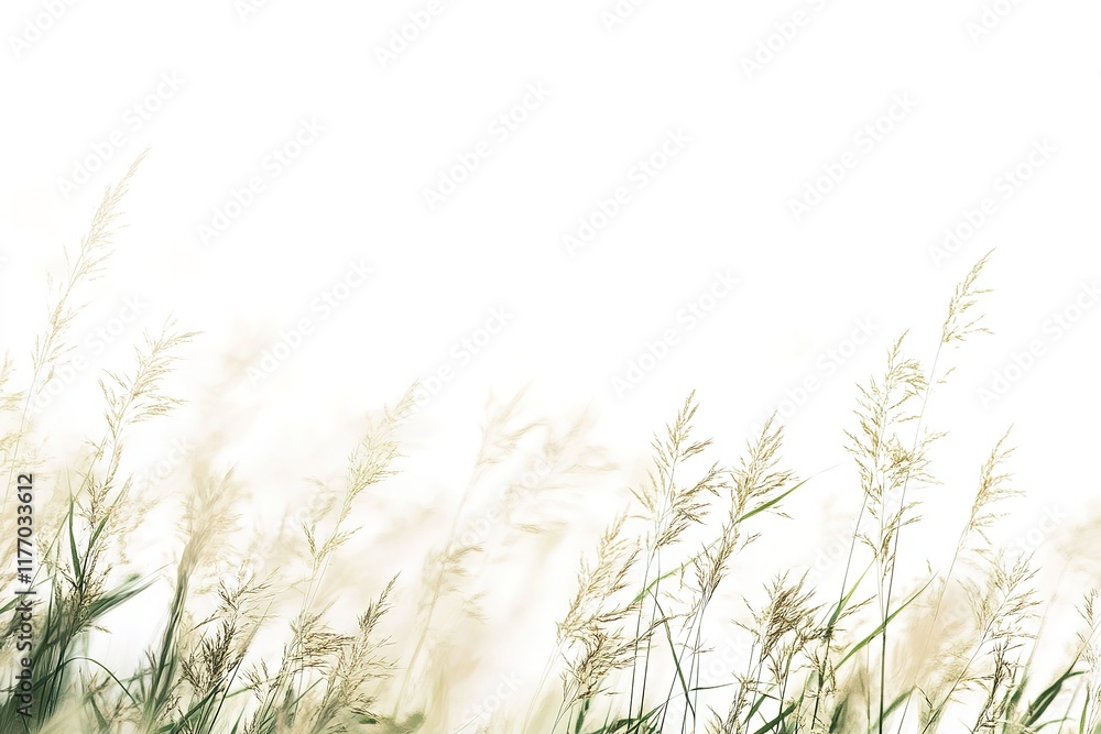 grass flowers on white background.
grass flowers on white background.