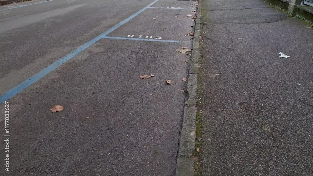 Numbered paid parking lots in northern Italy Numbered paid parking lots in northern Italy