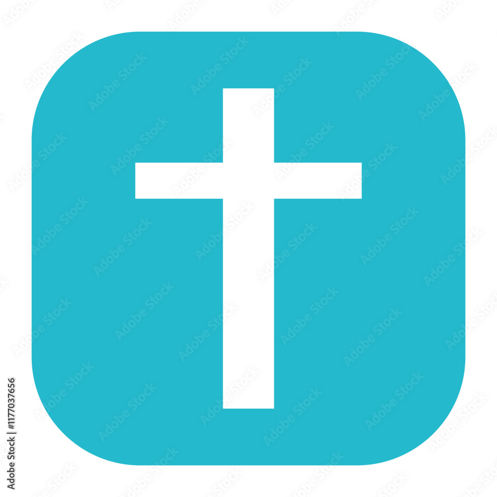 Obraz premium Latin Cross Icon