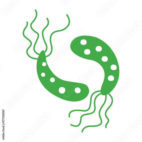 vibrio cholera becteria infection disease concept