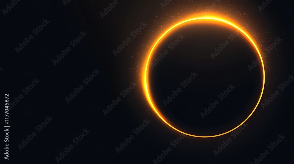 Glowing Orange Circle Abstract Dark Background Design Glowing Orange Circle Abstract Dark Background Design