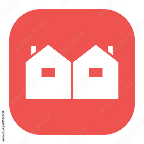 Semi Detached House Icon