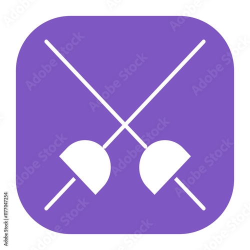 Fencing Sports Icon