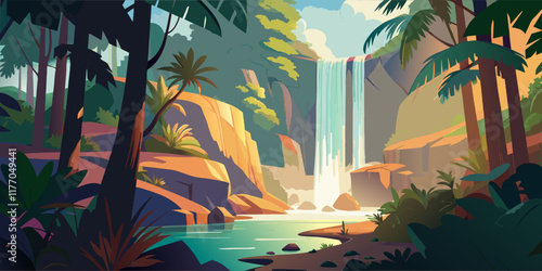 a-illustration-of-a-waterfall-forest-nature-tropic (2).eps
