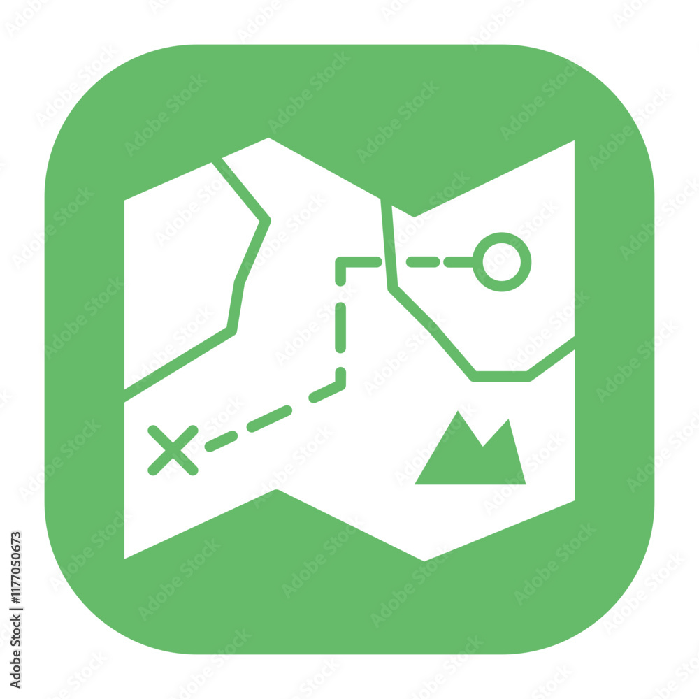 Desert Map Icon Desert Map Icon