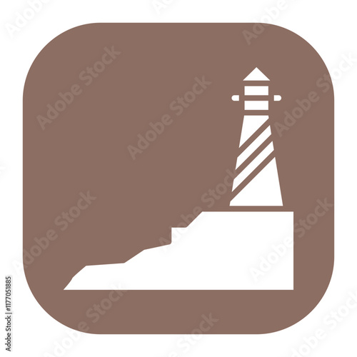 Lighthouse Landscape Icon