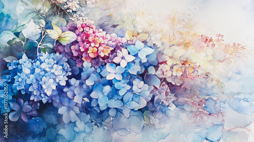 Wallpaper Mural wedding invitation card background vector. Minimal hand painted watercolor botanical flowers texture template background. Design for wedding, vip cover, poster, rsvp moderncard.Valentine's Day Torontodigital.ca