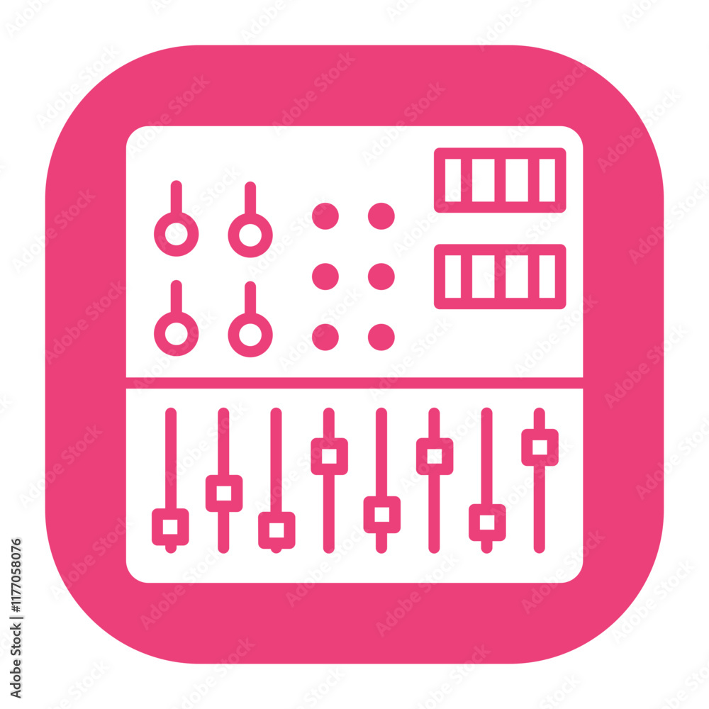 Fototapeta premium Audio Mixing Icon