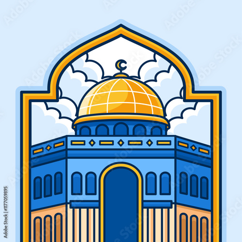 Illustration of Al Isra Wal Mi'raj: The Night Journey of Prophet Muhammad