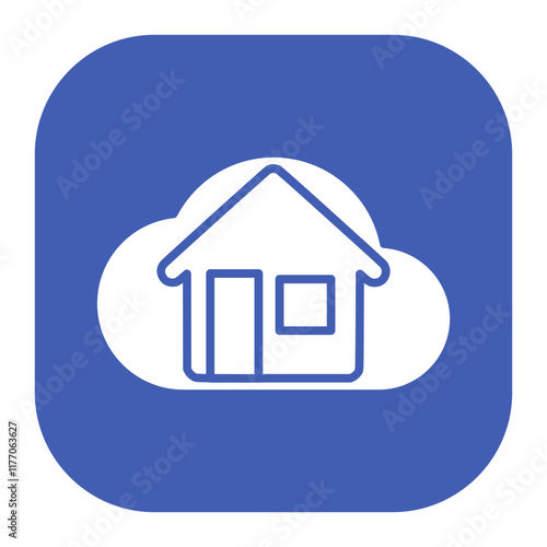 Cloud House Icon